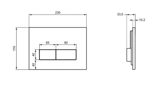 Ideal Standart W3710AA Фиксируемая к стене рама для монтажа подвесных унитазов, с двойной хромированной панелью смыва Ideal Standard в Гулькевичи