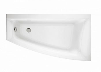 Cersanit VIRGO MAX Асимметричная акриловая ванна 160x90, правосторонняя, без ножек, белая в Гулькевичи