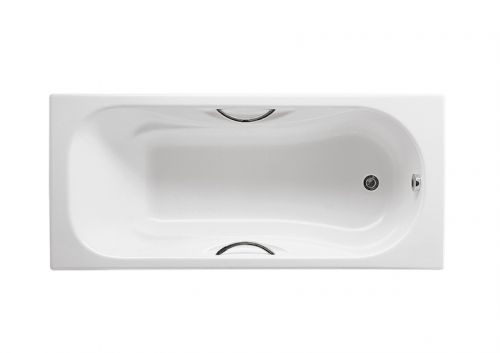Roca MALIBU Чугунная ванна 150х75, противоскользящее покрытие, с отверстиями для ручек в Гулькевичи