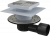 APV3444 Сливной трап 150 × 150/50/75, подводка – боковая, решетка – нержавеющая сталь, фланец –нерж сталь Alca Plast в Гулькевичи